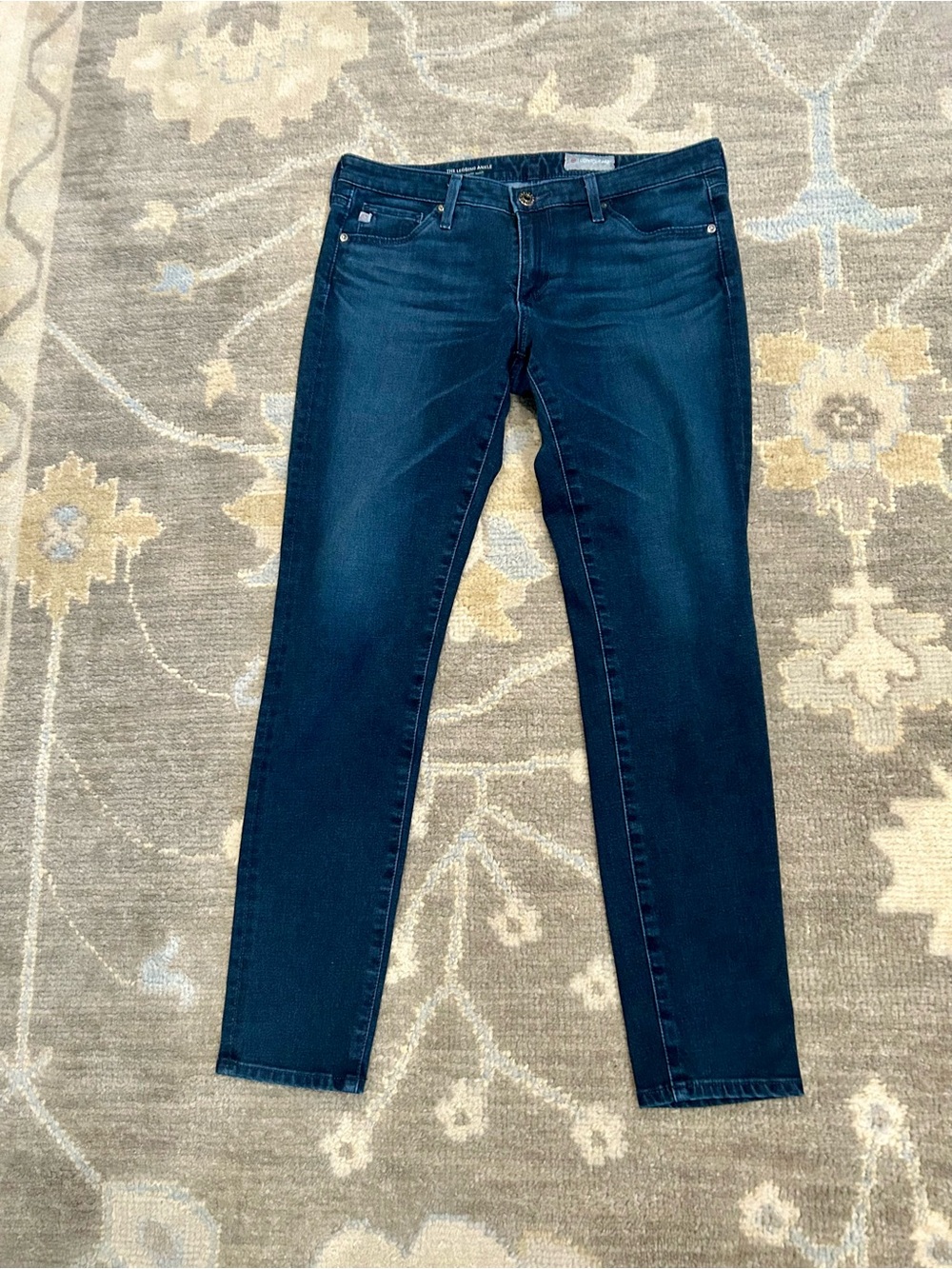 Ag Adriano Goldschmied Deep Indigo Skinny Jeans 360 contour size 28